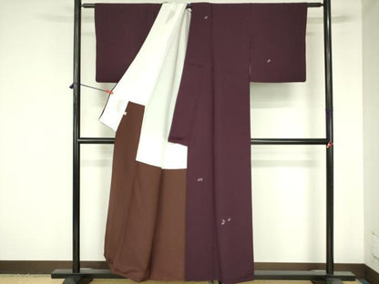 平和屋着物●世界的人形師　辻村寿三郎　ジュサブロー　訪問着　舞葉文　金彩　正絹　逸品　DABH0045op