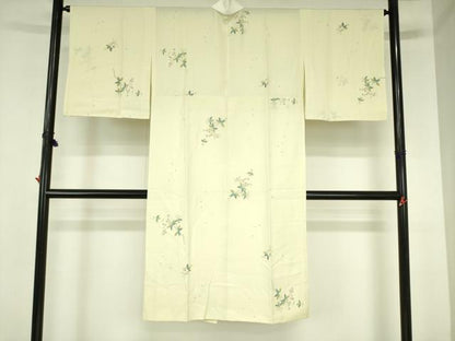 平和屋着物●長襦袢　無双仕立て　舞桜　やまと誂製　正絹　逸品　DABH0046op