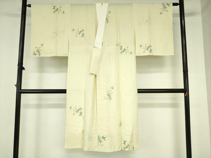 平和屋着物●長襦袢　無双仕立て　舞桜　やまと誂製　正絹　逸品　DABH0046op