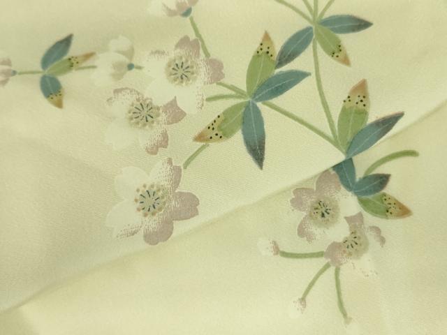 平和屋着物●長襦袢　無双仕立て　舞桜　やまと誂製　正絹　逸品　DABH0046op