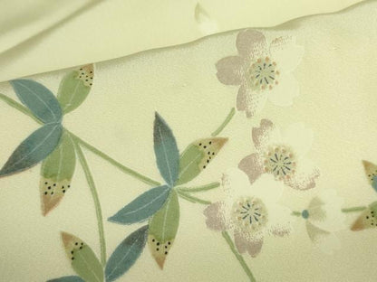 平和屋着物●長襦袢　無双仕立て　舞桜　やまと誂製　正絹　逸品　DABH0046op