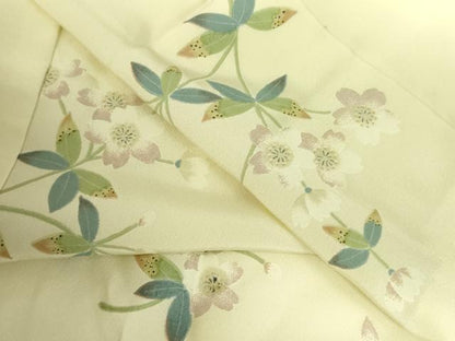 平和屋着物●長襦袢　無双仕立て　舞桜　やまと誂製　正絹　逸品　DABH0046op