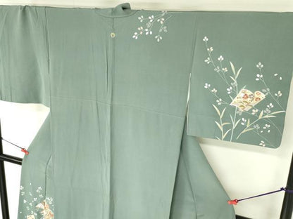 平和屋着物●訪問着　冊子花文　金彩　正絹　逸品　DABH0051op