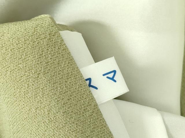 平和屋着物●上質な色無地　青丹色　正絹　逸品　未使用　DABH0056op