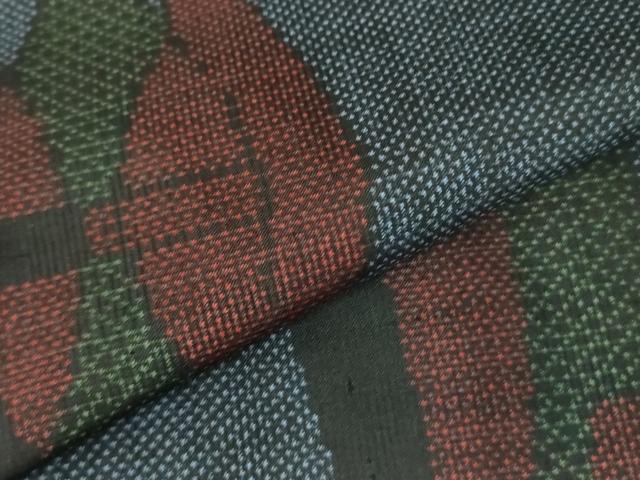 平和屋着物●本場大島紬　7マルキ　陶器文　正絹　逸品　DABH0063op