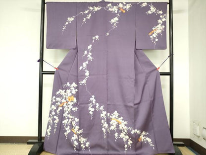 平和屋着物●訪問着　駒刺繍　花鼓　楽器文　金彩　正絹　逸品　DABH0069op