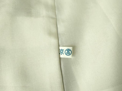平和屋着物●訪問着　駒刺繍　花鼓　楽器文　金彩　正絹　逸品　DABH0069op