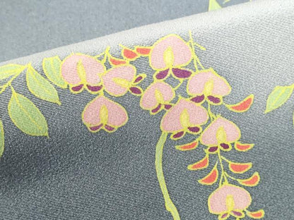 平和屋着物●訪問着　草花　暈し染め　正絹　逸品　DABH0132op