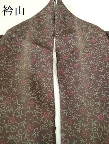 平和屋着物●上質な小紋　花唐草文　正絹　逸品　DABH0145op