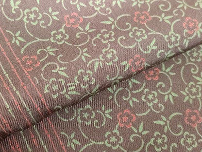 平和屋着物●上質な小紋　花唐草文　正絹　逸品　DABH0145op