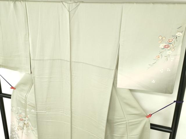 平和屋着物●訪問着　草花　暈し染め　金彩　鈴乃屋扱い　正絹　逸品　DABH0146op