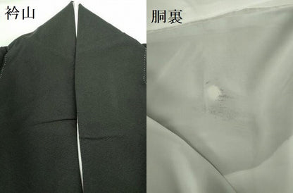 平和屋着物●豪華黒留袖　駒刺繍　宝尽くし花文　枝桜　暈し染め　金彩　正絹　逸品　DABH0151op