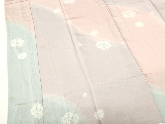平和屋着物●長襦袢　無双仕立て　絞り　舞花　暈し染め　正絹　逸品　DABH0152op