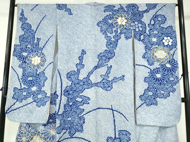 平和屋着物●豪華振袖　駒刺繍　総絞り　籬菊文　正絹　逸品　DABH0157op