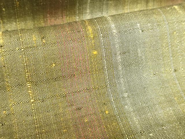 平和屋着物●上質な紬　間道　正絹　逸品　DABH0164op