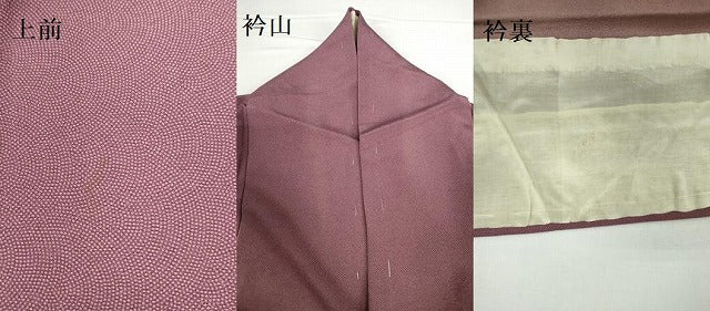 平和屋着物▽江戸小紋　単衣　鮫小紋柄　正絹　逸品　DABH0179op
