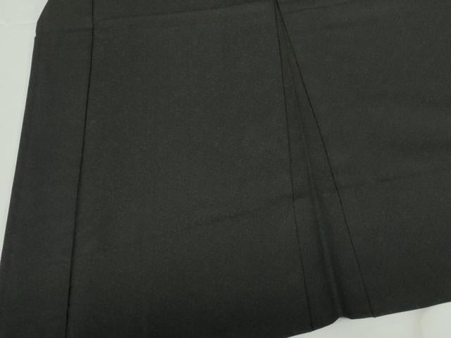 平和屋着物▽男性　羽織　黒紋付　正絹　逸品　DABH0181op