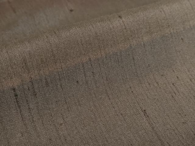 平和屋着物●上質な紬　横段文　正絹　逸品　DABH0183op