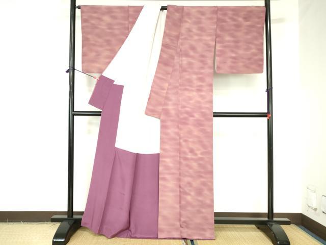 平和屋着物●虹色創家　本郷大田子　小紋　霞文　暈し染め　正絹　逸品　DABH0189op