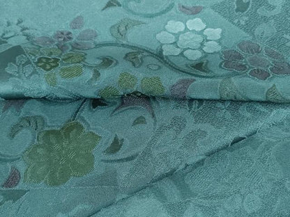 平和屋着物▽上質な小紋　単衣　地紋起こし　切嵌花唐草文　鈴乃屋扱い　正絹　逸品　DABH0194op