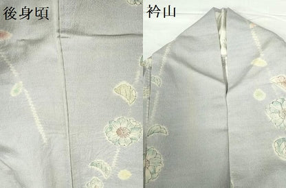 平和屋着物▽上質な小紋　単衣　絞り　辻が花　正絹　逸品　DABH0214op
