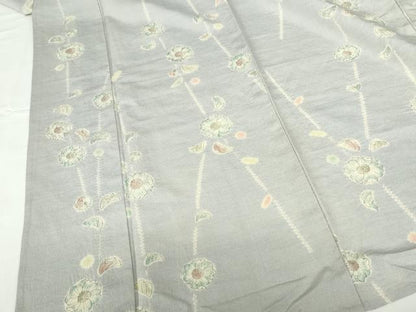 平和屋着物▽上質な小紋　単衣　絞り　辻が花　正絹　逸品　DABH0214op