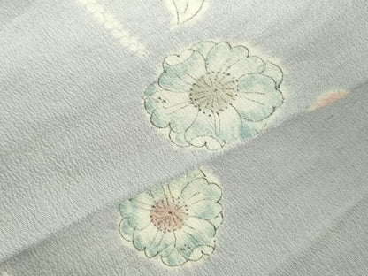 平和屋着物▽上質な小紋　単衣　絞り　辻が花　正絹　逸品　DABH0214op