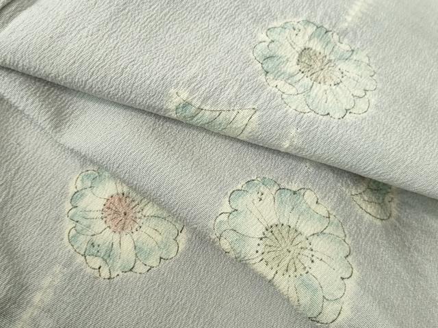 平和屋着物▽上質な小紋　単衣　絞り　辻が花　正絹　逸品　DABH0214op