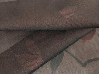 平和屋着物▽羽織　スリーシーズン　春夏秋　塵除け　枝葉文　高島屋扱い　正絹　逸品　DABH0218op