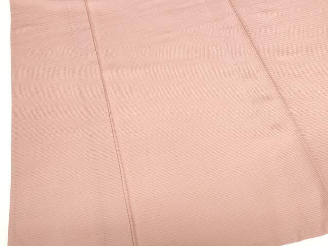 平和屋着物＊夏物　色無地　絽　紅梅色　正絹　逸品　DABH0227op