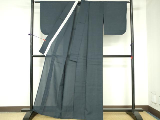 平和屋着物＊夏物　さわみ上布　十字絣　証紙付き　正絹　逸品　DABH0232op