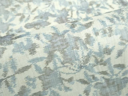 平和屋着物＊夏物　本場小千谷ちぢみ　草花　麻　逸品　DABH0233op