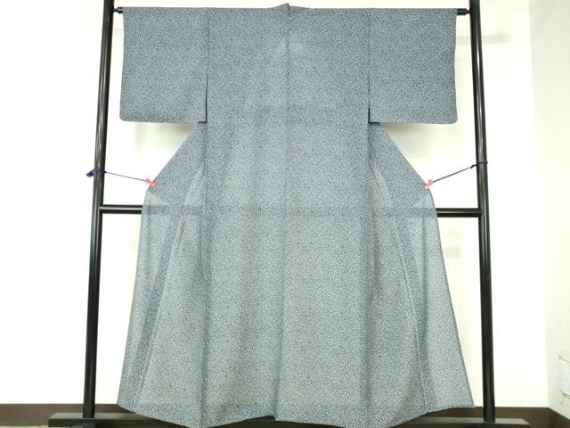 平和屋着物＊夏物　小紋　絽　花唐草文　正絹　逸品　未使用　DABH0234op