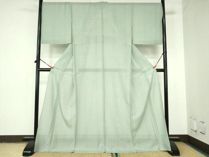 平和屋着物＊夏物　江戸小紋　絽　吉祥花間道　ロング丈　正絹　逸品　DABH0235op