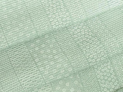 平和屋着物＊夏物　江戸小紋　絽　吉祥花間道　ロング丈　正絹　逸品　DABH0235op