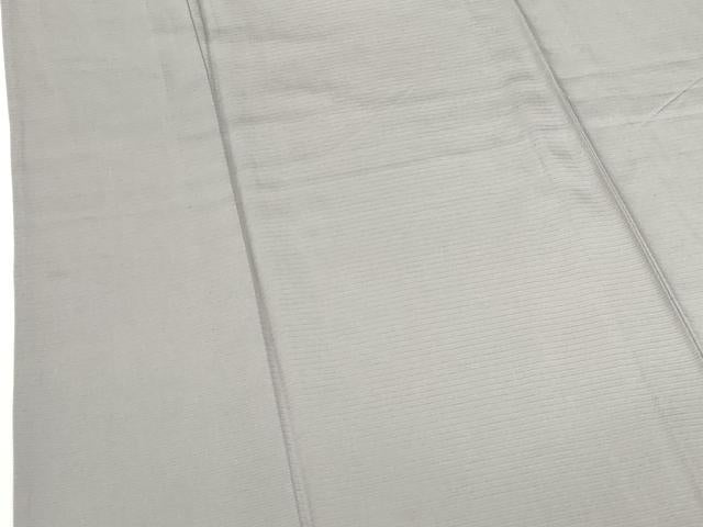 平和屋着物＊夏物　色無地　絽　源氏鼠色　正絹　逸品　DABH0237op
