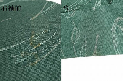 平和屋着物＊夏物　小紋　紗　更紗花文　正絹　逸品　DABH0238op