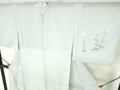 平和屋着物＊夏物　洗える最高級着物　＜英＞はなぶさ謹製　訪問着　絽　草花　暈し染め　洗える着物　DABH0248op