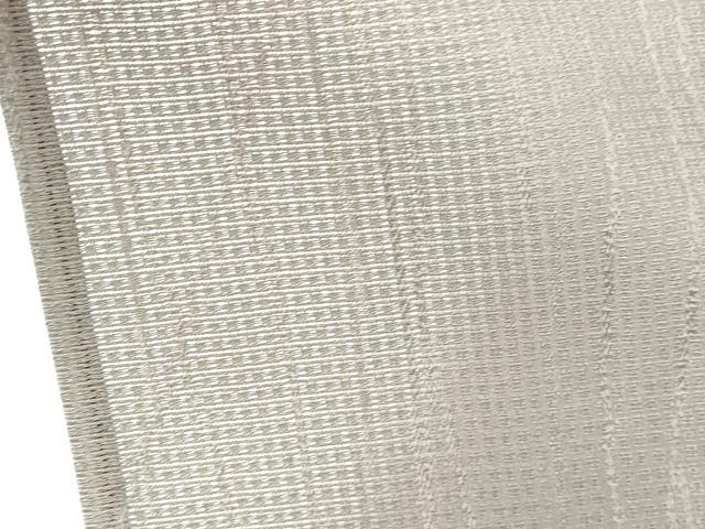 平和屋着物＊夏物　染色家　岸上純平　訪問着　紗　笹の葉文　伊と幸　暈し染め　銀彩　反端付き　正絹　逸品　DABH0257op