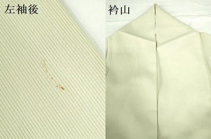平和屋着物＊夏物　訪問着　絽　桔梗　暈し染め　銀彩　正絹　逸品　DABH0259op