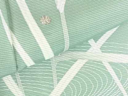 平和屋着物＊夏物　訪問着　絽　駒刺繍　草葉文　正絹　逸品　DABH0260op