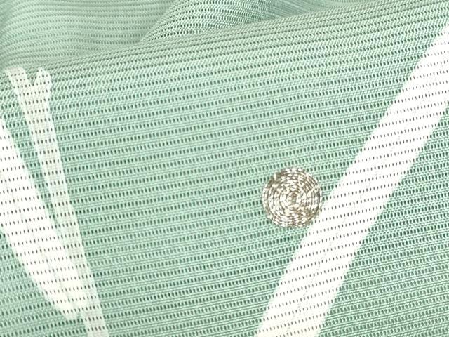 平和屋着物＊夏物　訪問着　絽　駒刺繍　草葉文　正絹　逸品　DABH0260op