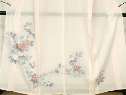 平和屋着物＊夏物　訪問着　絽　友禅　紫陽花　アジサイ　暈し染め　正絹　逸品　DABH0261op