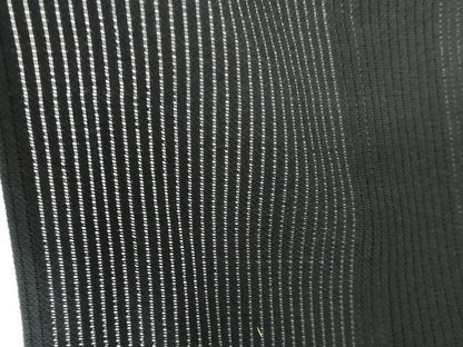 平和屋着物＊夏物　小紋　縦絽　紫陽花　アジサイ　黒地　正絹　逸品　DABH0262op