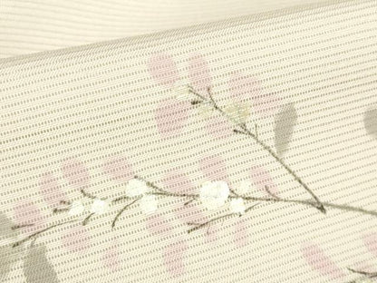 平和屋着物＊夏物　訪問着　絽　手描き　舞蝶花文　暈し染め　金彩　正絹　逸品　DABH0264op