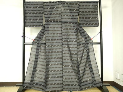 平和屋着物＊夏物　本場琉球絣　夏琉球　正絹　逸品　DABH0265op