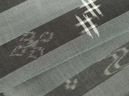 平和屋着物＊夏物　本場琉球絣　夏琉球　正絹　逸品　DABH0265op
