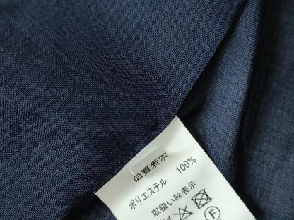 平和屋着物＊夏物　男性　色無地　紗　濃藍色　洗える着物　DABH0286op
