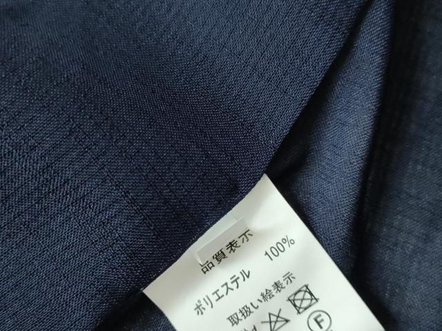 平和屋着物＊夏物　男性　色無地　紗　濃藍色　洗える着物　DABH0286op