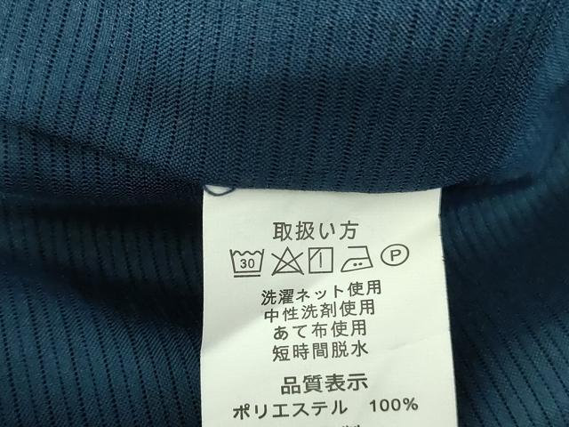 平和屋着物＊夏物　男性　色無地　絽　青藍色　洗える着物　DABH0289op